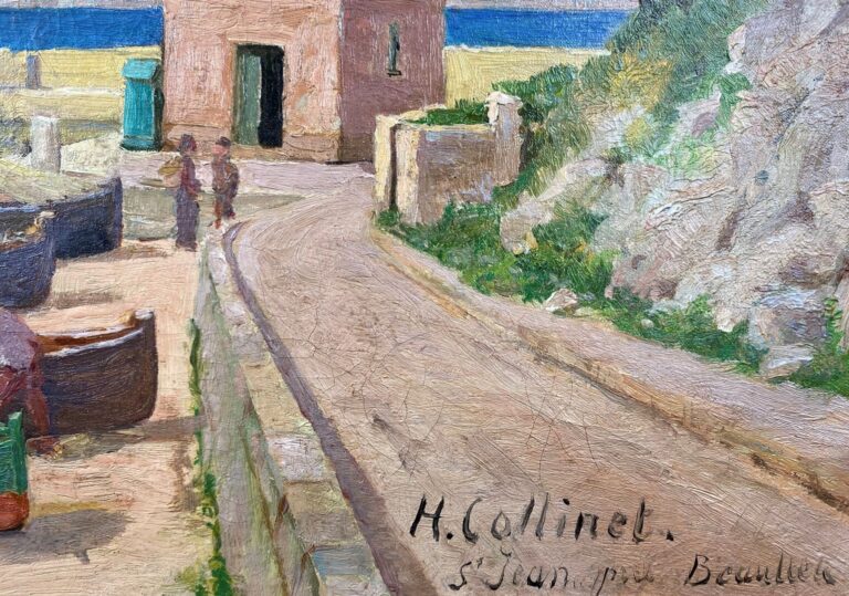 COLLINET Henri-Alexandre (1860-1905) - Saint Jean à Beaulieu - Huile sur toile…